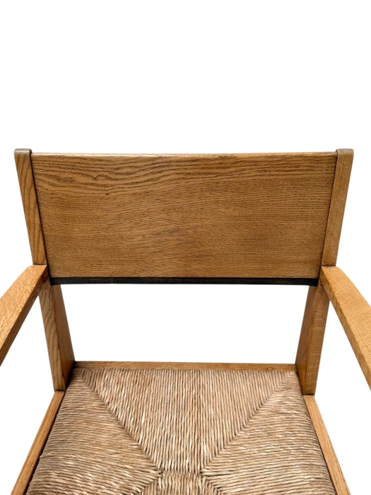 Art Deco Armchair by J.A. Muntendam, Solid Oak, Dutch Design, 1920s